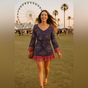 Charlotte Russe Long Sleeve Dress size L